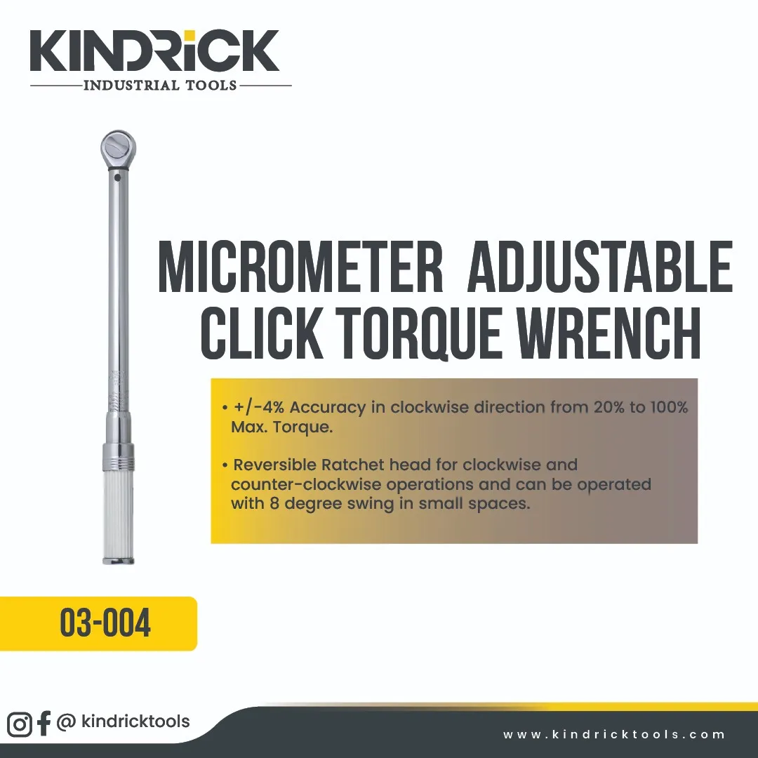 Micrometer Adjustable Click Torque Wrench Supplier in Dubai