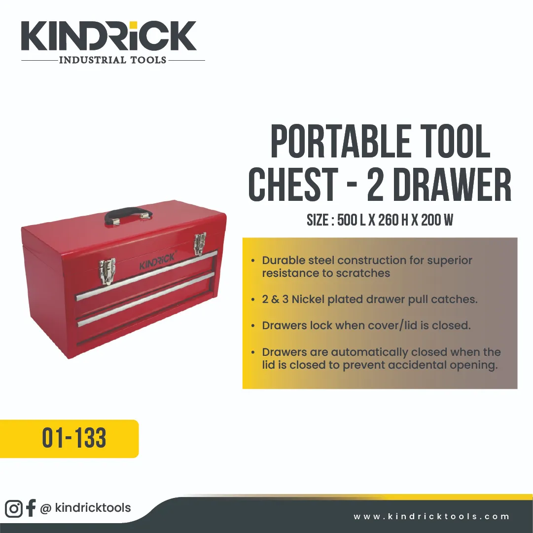Portable Tool Chest - 2 Drawer Supplier in Dubai